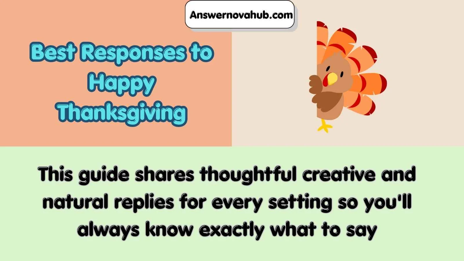 Best Responses to Happy Thanksgiving