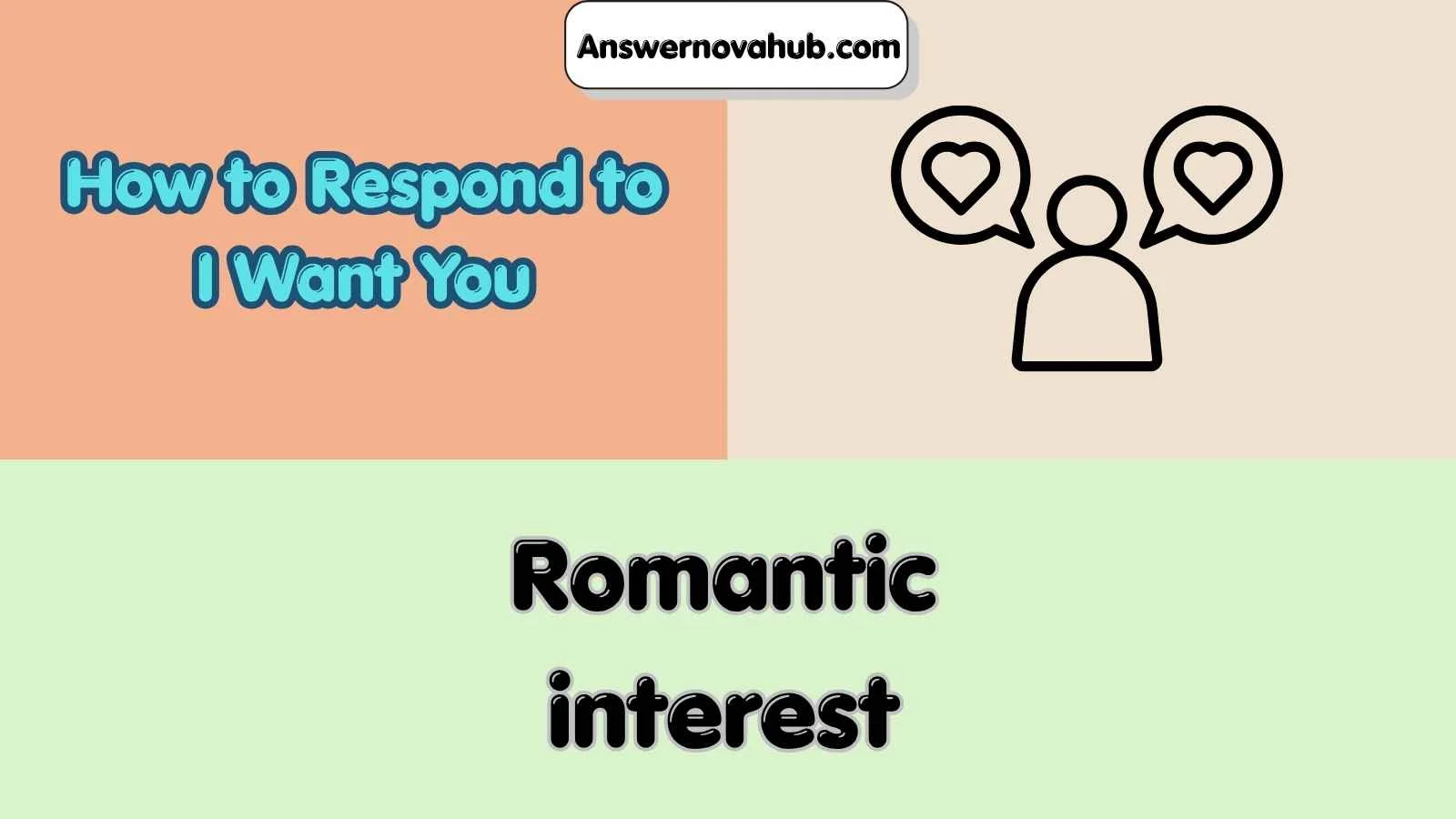How to Respond to I Want You