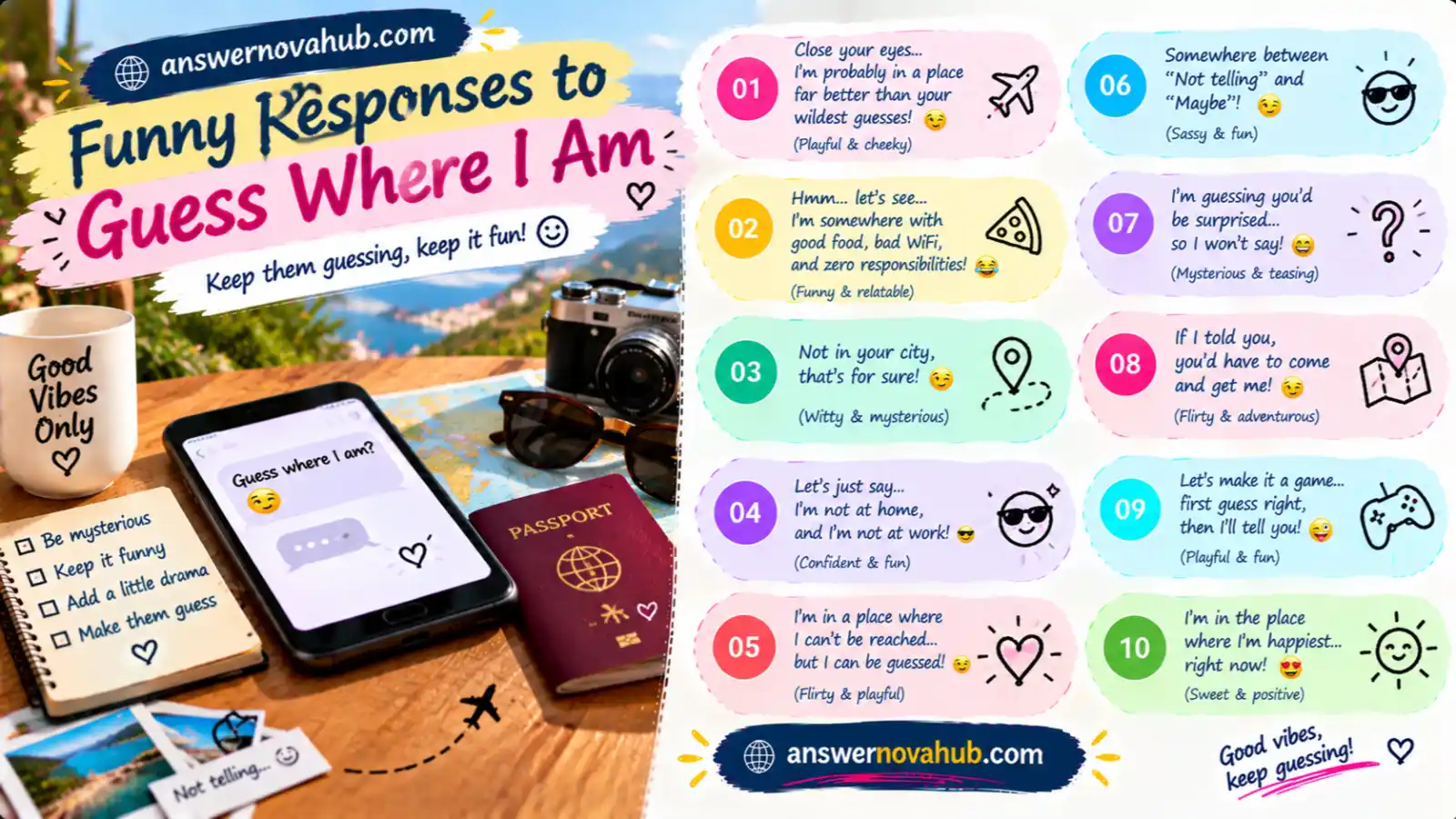 Funny responses to guess where I am