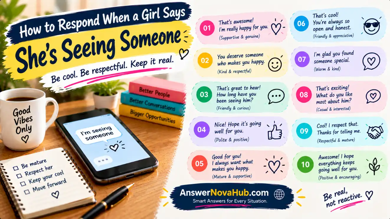 How to respond when a girl says she’s seeing someone